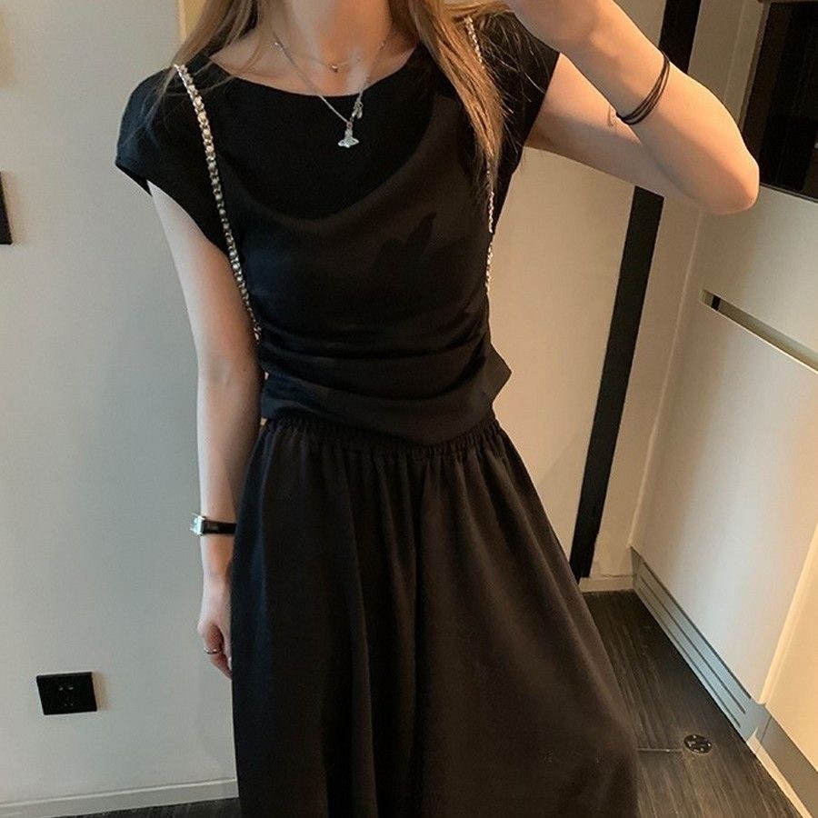 Set bộ đồ áo+quần xuông ống rộng hack dáng hàng Quảng Châu cao cấp xu hướng Hàn Quốc XIMIMI SP181 | BigBuy360 - bigbuy360.vn