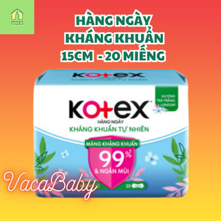Băng vệ sinh kotex hàng ngày kháng khuẩn mỏng gói 20 miếng/ 40 miếng