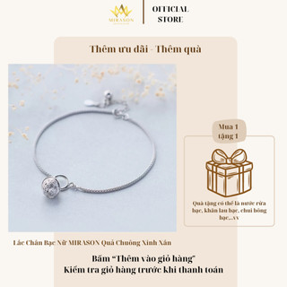 Lắc Chân Bạc Nữ (TẶNG KÈM QUÀ) MIRASON Quả Chuông Xinh Xắn MLC008 - Vòng Chân Nữ Bạc Dây Xù Cao Cấp