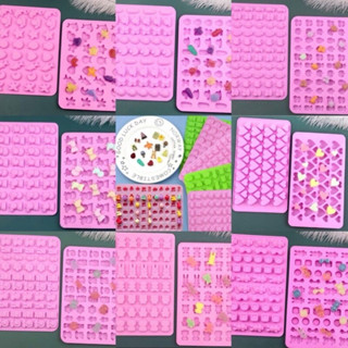 HCM-KHUÔN SILICON LÀM KẸO CHIP CHIP NHIỀU MẪU DỄ THƯƠNG (5 KHUÔN TẶNG 1 ỐNG BƠM) BỘI SHOP