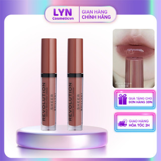 (Bill UK - Có sẵn) Son bóng căng mọng môi Revolution Sheer Lip #124 Rouge Gone (Anh quốc)