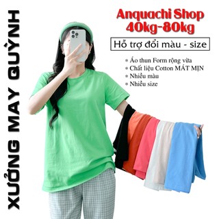 Áo Thun Nữ Nam COTTON MÁT MỊN Mặc Nhà Anquachi Đẹp Co Giãn Dễ Thương Hottrend Cute S181