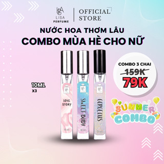 combo 3 chai nước hoa nữ 10ml [tuỳ chọn] theo từng phong cách, cá tính. lưu hương 6-8h