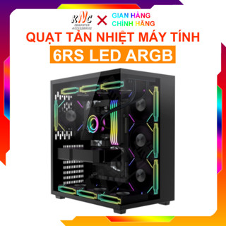 Quạt Tản Nhiệt, Fan Case 6RS Black Basic Led 5v ARGB Đồng Bộ Mainboard - Hàng New
