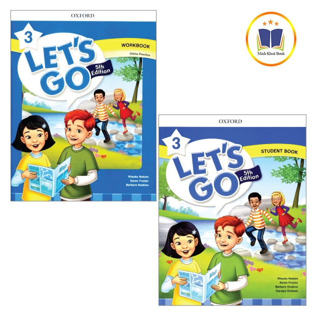 Sách- (Bộ 2 cuốn) Let's Go 3 - bản 5th - Tặng file nghe