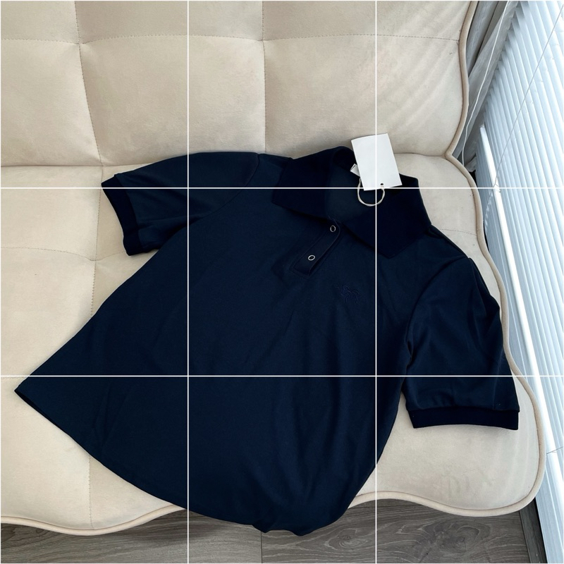 ÁO POLO THÊU NƠ - NAVY