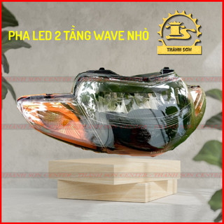 [Thành Sơn Center] Pha đèn led 2 tầng cho xe Wave nhỏ (Wave 2 bóng) (Hàng loại 1- Siêu sáng - Bảo hành 12 tháng)
