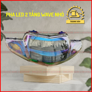 [Thành Sơn Center] Pha đèn led 2 tầng cho xe Wave nhỏ (Wave 2 bóng) (Hàng loại 1- Siêu sáng - Bảo hành 12 tháng)