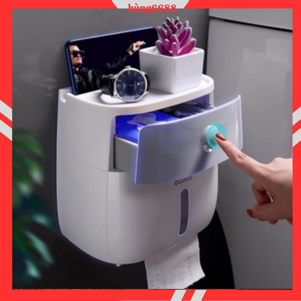 Hộp Đựng Giấy Vệ Sinh, Hai Ngăn Giá Tốt A14