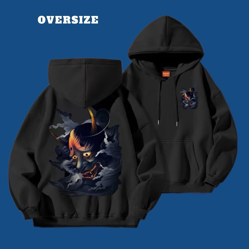 Áo Hoodie Oversize Thần Chết Nỉ Dày Form Rộng Unisex Có Bigsize S-4XL