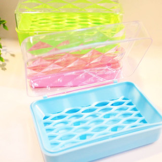 Hộp Xà Bông Kim Cương, Hộp Đựng Xà Bông Cục Nhựa (Ngẫu Nhiên) Tiện Lợi, Chống Nước Mta-Mart