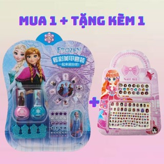 Dán móng tay, sơn móng tay elsa 3 trong một cho bé