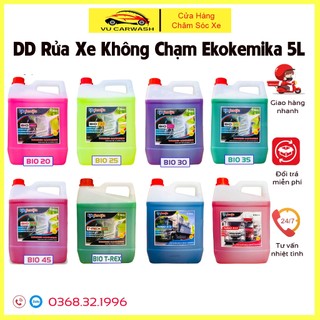 Dung Dịch Rửa Xe Không Chạm, Nước Rửa Xe Ôtô, Xe máy Ekokemika 5L SIÊU SẠCH, SIÊU BÓNG