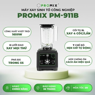Máy xay sinh tố promix pm-911b, bảo hành 36 tháng dung tích 2l đổi mới trong 15 ngày
