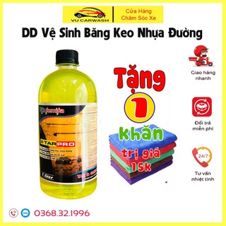 Dung Dịch Tẩy Băng Keo và Nhựa Đường Ekokemika XTAR PRO - 1L(hàng chính hãng) Tặng 1 khăn đa năng
