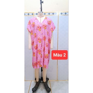 Đầm nữ tole lanh Kim Cương mặc nhà thoáng mát mặc hè