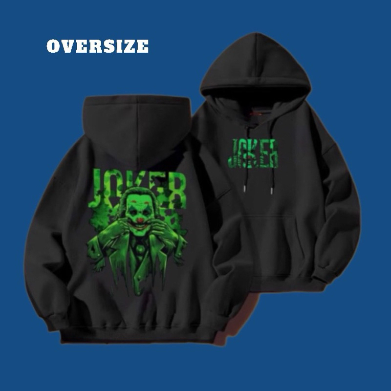 Áo Hoodie Oversize Joker Nỉ Dày Form Rộng Unisex Có Bigsize S-4XL