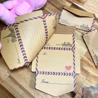 Bao thư mini phong cách vintage, bao thư làm quà tặng tình yêu