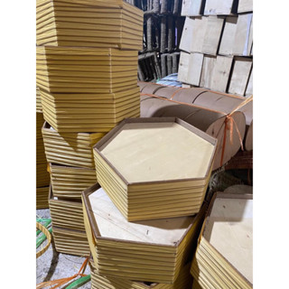 khay lục giác đựng hoa quả, giỏ đựng quà tết, giỏ đựng trái cây