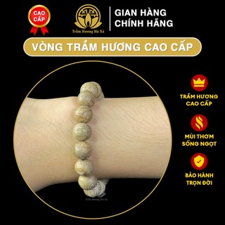 Vòng tay trầm hương tốc kiến thật tự nhiên cao cấp đeo tay phong thủy tài lộc Trầm Hương Hà Xá