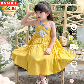 Váy cho bé gái Thóc Bi Cinnamoroll chất liệu đũi lạnh mềm mịn mát cho bé 12-38Kg TH373