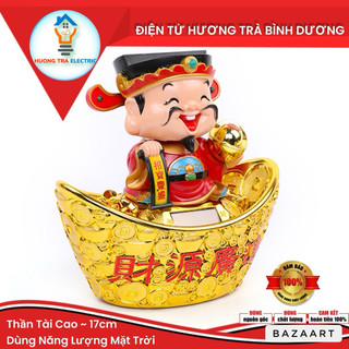 [Cao 17cm] Thần Tài ngồi thỏi vàng gật đầu rứơc may mắn, chào khách vào nhà( size trung)