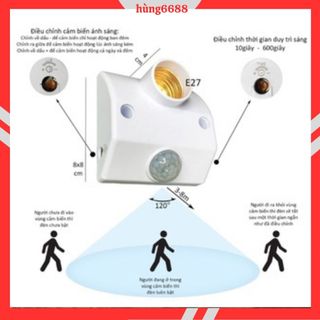 Đui đèn cảm ứng chuyển động hồng ngoại t46