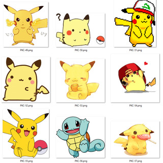 Hình ủi, hình ép nhiệt pokemon - pikachu nhiều mẫu, miếng ủi nhiệt quần áo có in theo yêu cầu 4