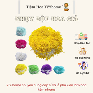 NHỤY HOA BỘT LÀM HOA KẼM NHUNG, KẼM NHUNG HANDMADE YIYIHOME