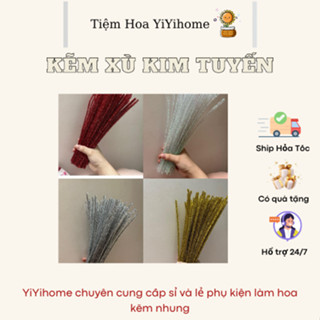 Kẽm Xù Làm Hoa Kẽm Nhung Handmade YiYihome