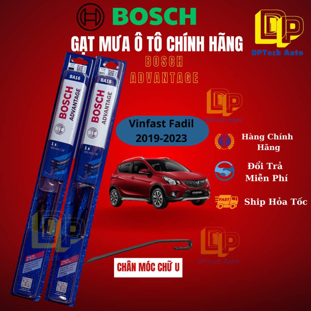 Gạt mưa Bosch Advantage Xe Vinfast Fadil 2019-2023 Gạt mưa ô Tô Bosch Advantage Chính Hãng Xương Cứn