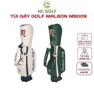 Túi Golf Cao Cấp Malbon MB009 Hàn Quốc Tiện Lợi Với Bánh Xe Kéo Và 2 Nắp Túi Thay Đổi - HC GOLF