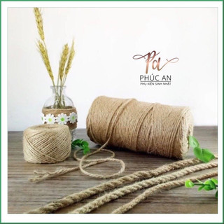 Dây thừng cuộn 100m ống nhỏ trang trí handmade