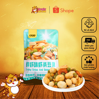 gói hạt nội địa trung GANYUAN 30g màu xanh lam, gói hạt mix dinh dưỡng tẩm vị, hạt ngũ cốc không béo