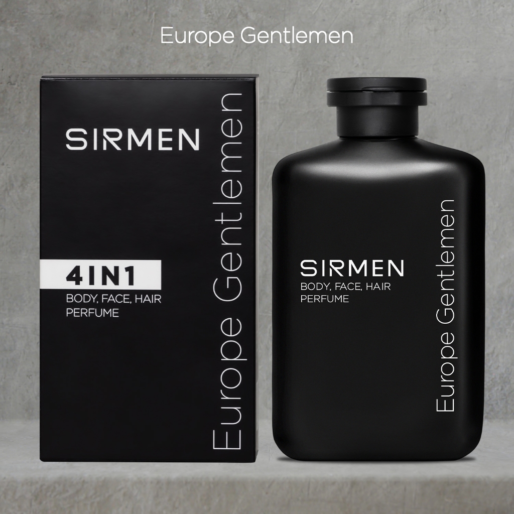 COMBO MILAN EUROPE gồm 02 CHAI Sữa tắm gội nam 4 in 1 hương nước hoa châu Âu SIRMEN Europe Gentlemen cao cấp 350g