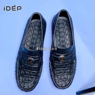 Giày lười bít mũi Nam siêu nhẹ đi mưa vân đá 𝐢𝐃É𝐏 𝐆𝐋𝟎𝟐𝟒 chất EVA êm chân siêu bền thời trang (TĂNG 1 SIZE)