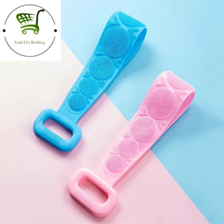 Dây Chà Lưng, Đai Tắm Silicon Chà Lưng 2 Mặt Gai - giao mầu ngẫu nhiên