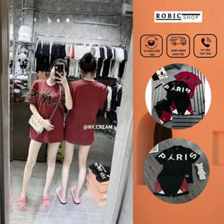 Bộ Quần Áo Nam Jor Đan In Chữ Paris Siêu Đẹp - Bộ Quần Áo Cộc Jor Đan Chất Liệu Loly Cá Sấu Thoáng Mát Xu Hướng Hè-ROBIG