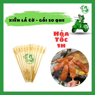 Xiên que lá cờ 50 cây - xiên que