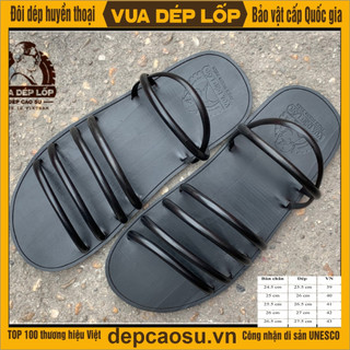 Dép cao su Nữ 6 quai sợi nhỏ, được làm thủ công của Vua dép lốp Phạm Quang Xuân, ảnh thật, bảo hàng