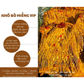 Khô bò miếng lớn | 300-500 | đặc sản đà lạt