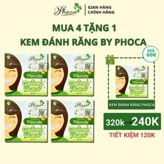 Kem đánh răng thái lan Phoca giúp trắng răng cho người niềng răng, kem đánh răng by phoca, trắng răng, thơm miệng 25gr