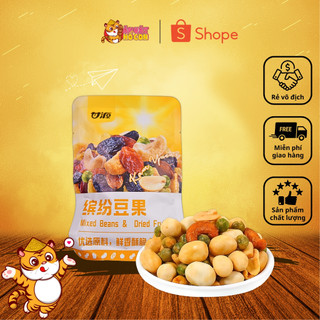 gói hạt nội địa trung GANYUAN 30g màu vàng, gói hạt mix dinh dưỡng tẩm vị, hạt ngũ cốc không béo