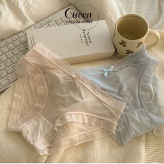 Quần lót nữ, quần lót nữ su lụa viền ren hoa siêu mỏng không lộ viền, siêu co giãn, thoáng mát.