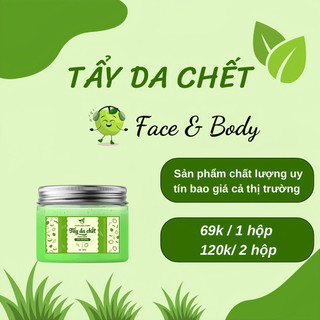 Tẩy da chết thảo mộc xanh 100g