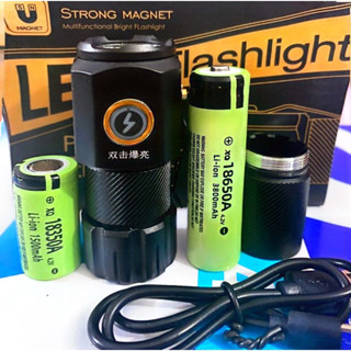 Đèn pin siêu sáng đèn pin mini cầm tay dã ngoại cao cấp vỏ nhôm có nam châm gắn tiện dụng sạc bằng USB typeC kháng nước