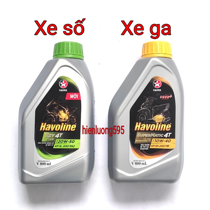 Dầu nhớt xe máy Havoline-CALTEX 800ml (Xe số, xe ga)