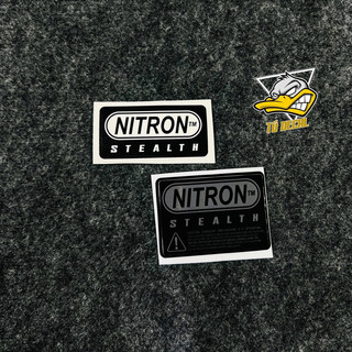 Tem logo sticker mod dán bình dầu phuộc nitron với hai loại chất liệu in thường và in uv, decal bền màu chống thấm nước