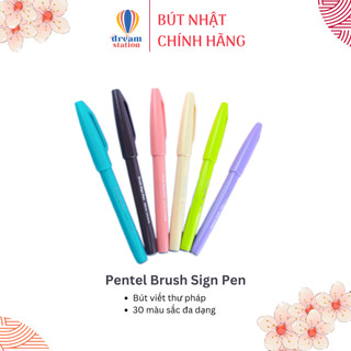  Bút Pentel Calligraphy Nhật Bản I Bút Lông Đầu Cứng | Viết Thư Pháp, Chữ Nghệ Thuật