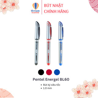  Bút Gel Nhật Bản Pentel Energel BL60 | Bút Gel 1.0mm Siêu Nét và Siêu Mượt, Đảm Bảo Chữ Ký Hoàn Hảo
